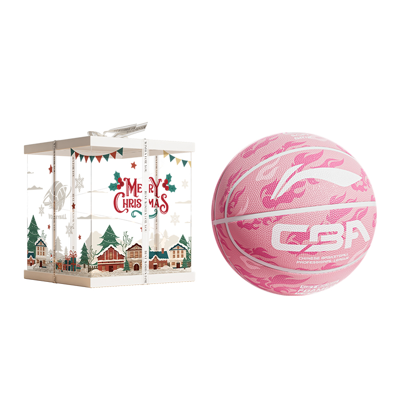 

LINING CBA Collection резиновый баскетбольный мяч Pink размер 7 тренировочный unisex China