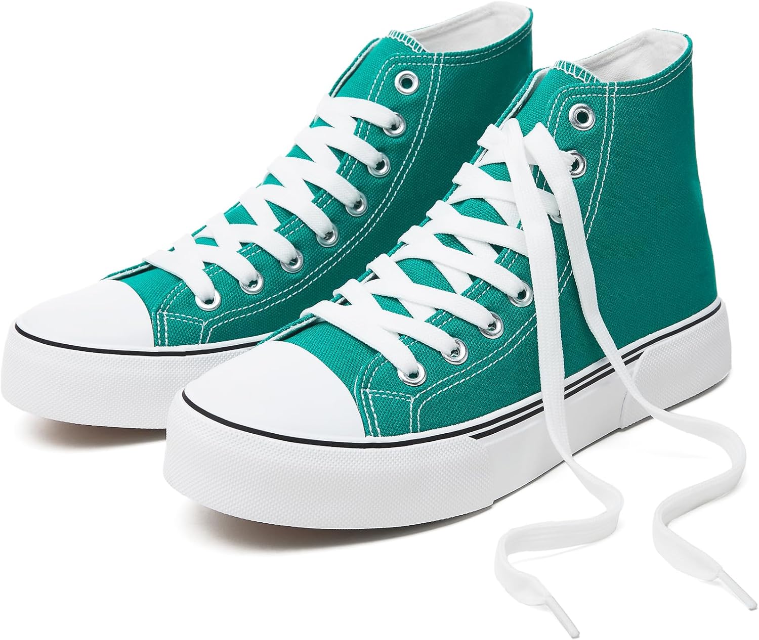 

Кроссовки Hash Bubbie High Top для женщин, классические высокие кеды из ткани с шнуровкой, модные женские кроссовки, темно-зеленый