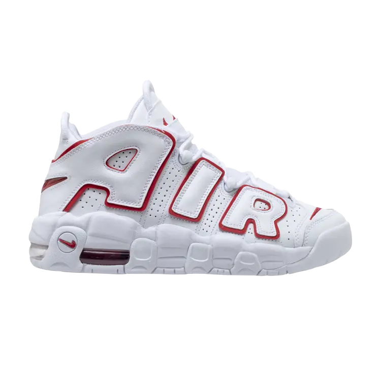 

Кроссовки Nike Air More Uptempo GS 'White Varsity Red', белый