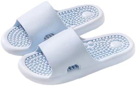 

Массажные шлепанцы BYDZKJ, новые летние мужские шлепанцы, домашние массажные тапочки для стоп с акупунктурой, рефлексотерапевтический массаж, массажные сандалии для улучшения циркуляции, акупунктурные тапочки, светло-голубой