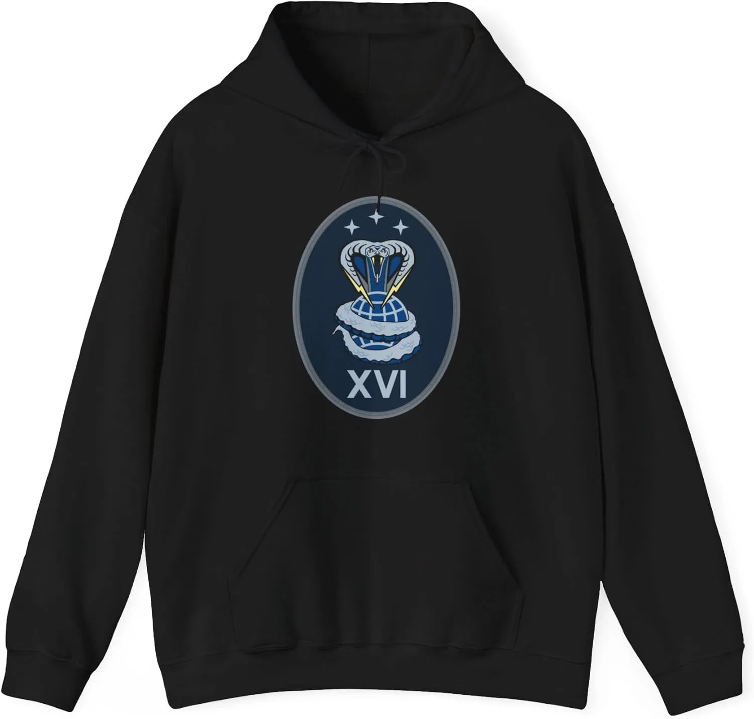 Толстовка 16 Electromagnetic Warfare Squadron (U.S. Space Force) GENERIC, черный