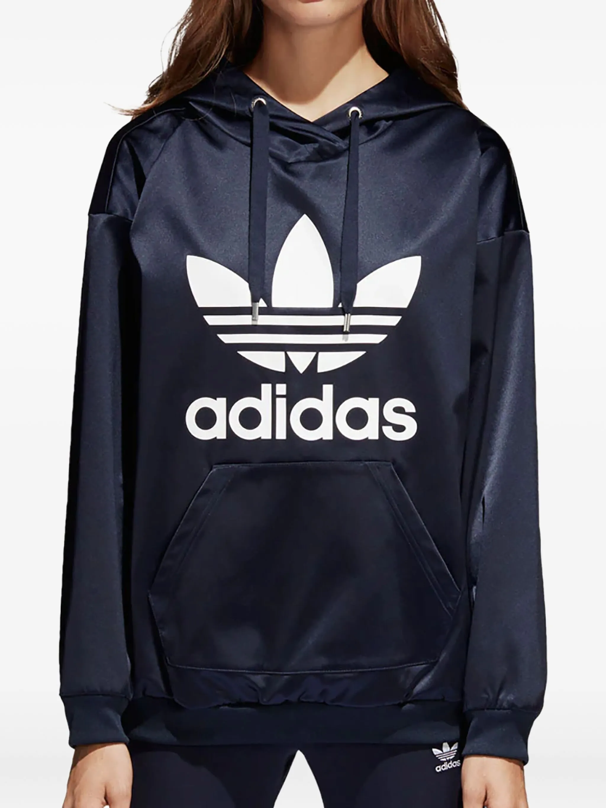 

Худи Stadium Trefoil Legend Ink/White Adidas, синий