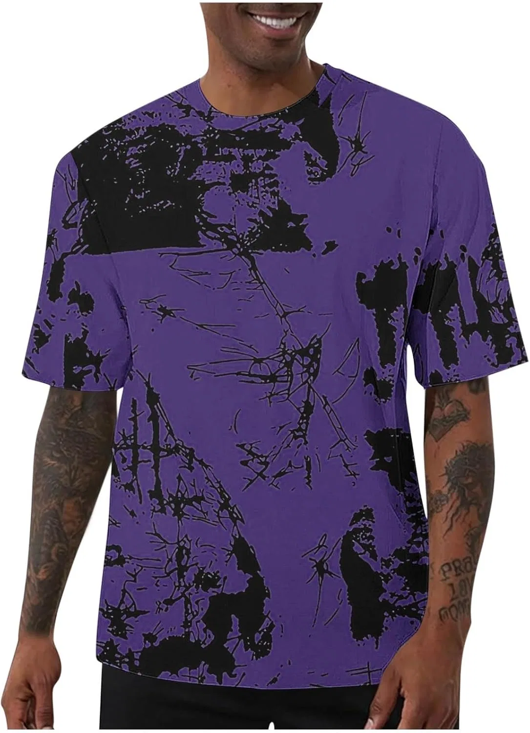 Футболка с коротким рукавом, Vintage, Y2k, Purple