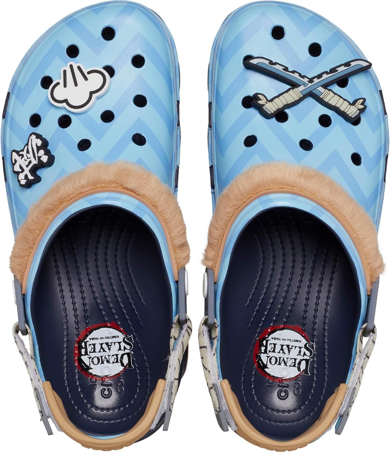 Мужские кроксы Crocs Classic Demon Slayer с регулируемыми подошвами для любой местности, Inosuke — фото 4