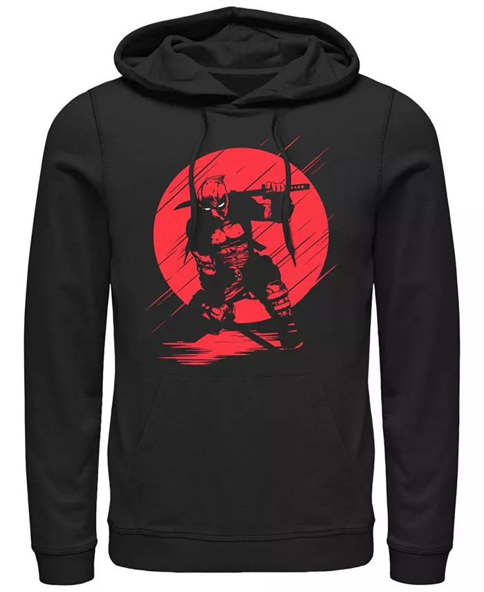 

Мужская толстовка Silhouette Deadpool с капюшоном на флисе Fifth Sun, черный