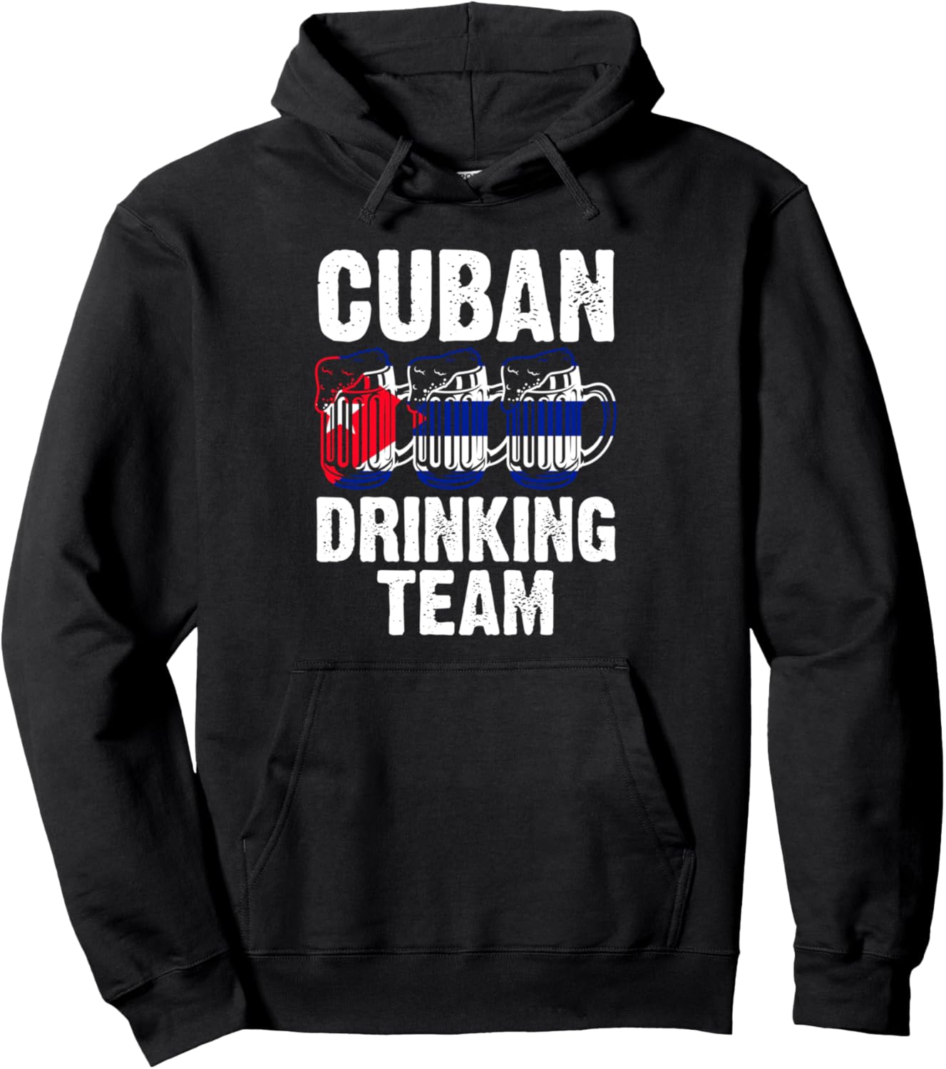 

Куба, команда любителей выпить, толстовка с надписью Куба Cuban Drinking Team & Cuban Flags Gifts, черный