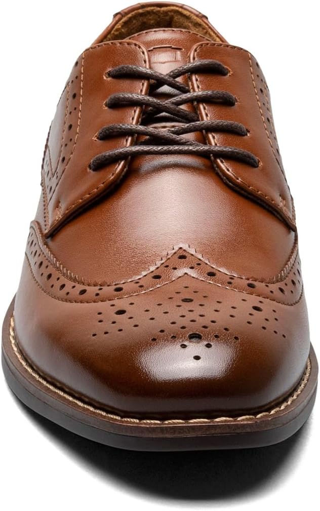Детские оксфорды Florsheim Boys Rucci Jr. с крыльями (для малышей/детей младшего возраста/детей старшего возраста), Cognac — фото 3