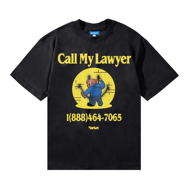 

Футболка Market Smiley Call My Lawyer Bear T-Shirt, Jet Black