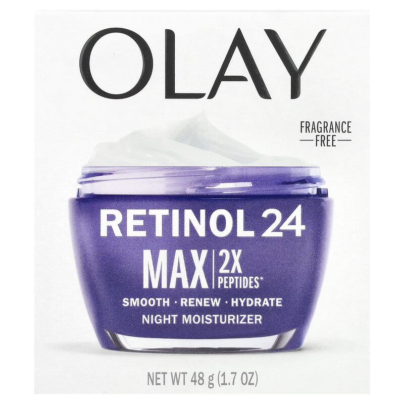 Крем для лица Olay — Regenerist, Retinol , ночное увлажняющее средство, без отдушек, 48 г — фото 2