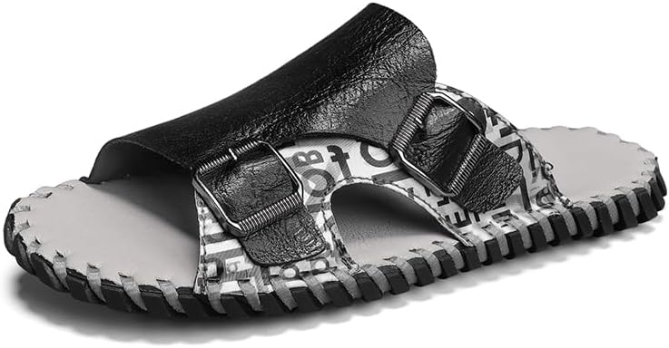 

Мужские летние повседневные сандалии AQIXIDX, летние спортивные кожаные пляжные туфли, удобные легкие сандалии для ходьбы, черный