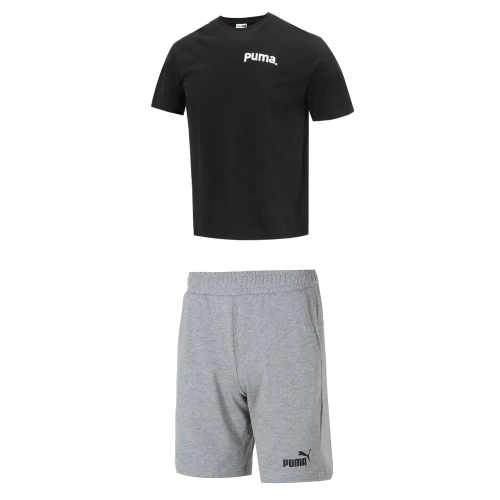 

Повседневная спортивная одежда для мужчин, черный+серый Puma, черный