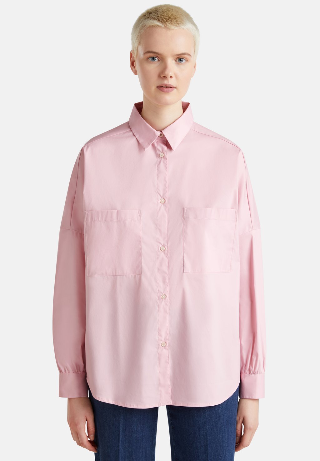 

Блузка на пуговицах United Colors of Benetton, розовый