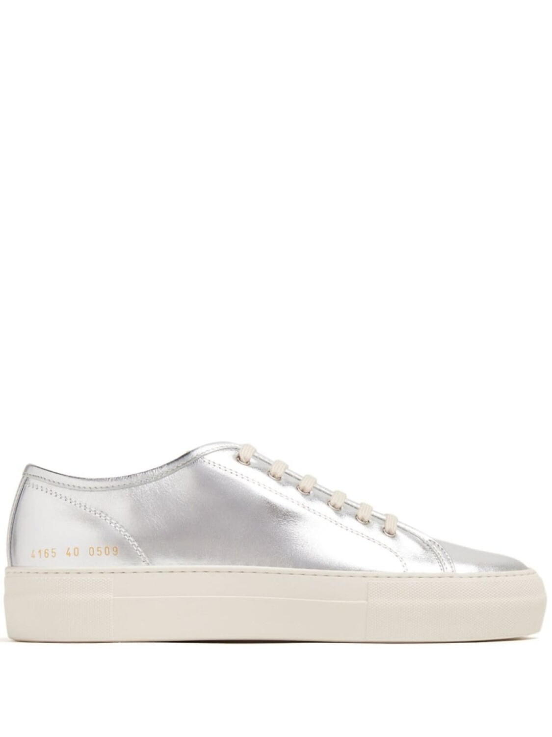 

Common Projects кроссовки Tournament Low с эффектом металлик, серебристый