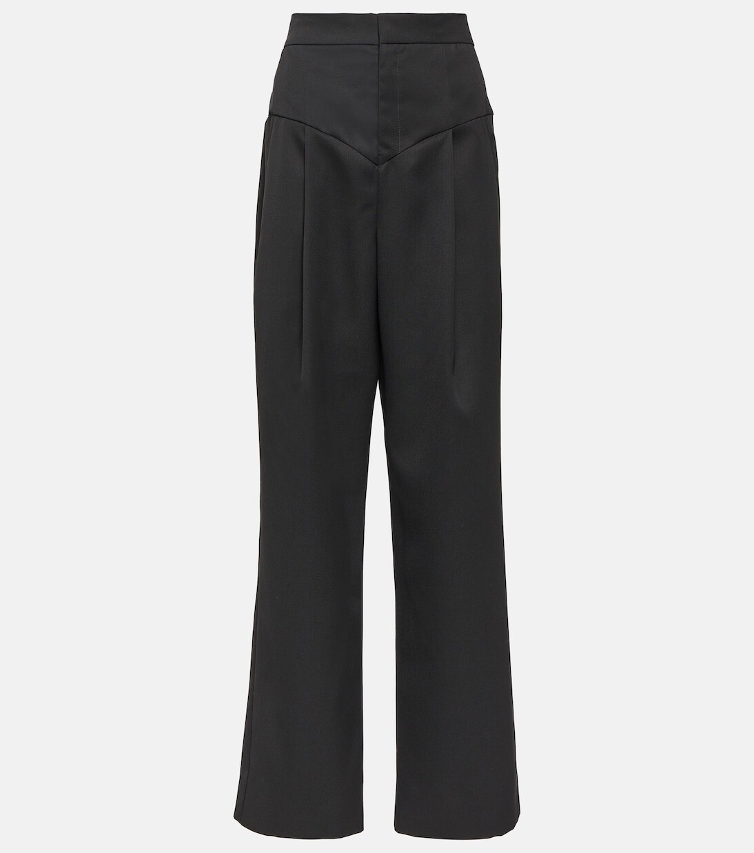 

Широкие брюки staya из шерсти Isabel Marant, черный