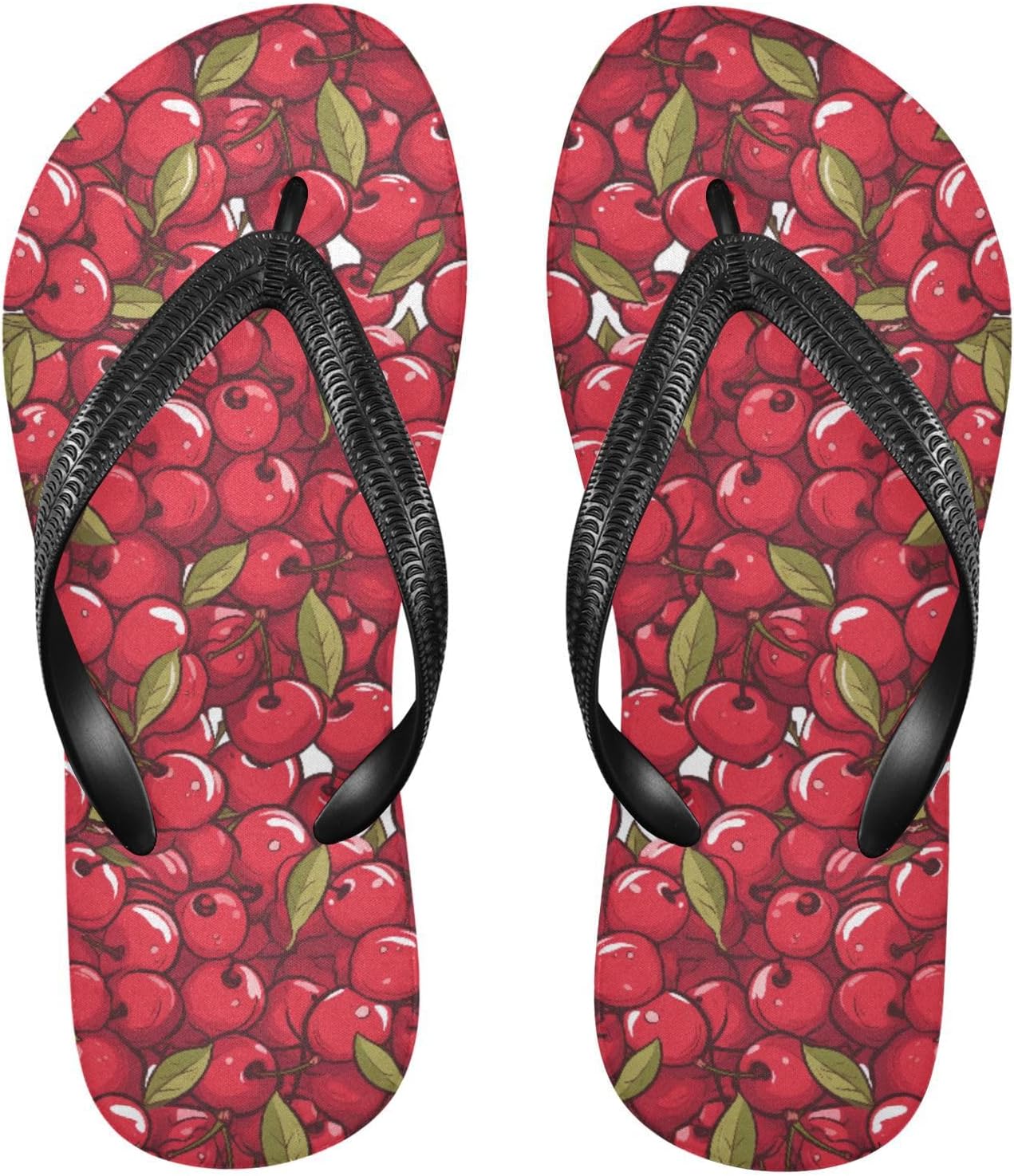 

Женские и мужские шлепанцы с лимонами и цветами, женские шлепанцы, мужские сандалии, душевые тапочки, летние нескользящие шлепанцы для плавания, пляжа и ванной Mnsruu, Cherry I 6223