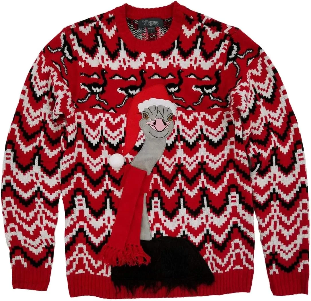 

Мужской свитер Ugly Christmas Ostrich 33 Degrees