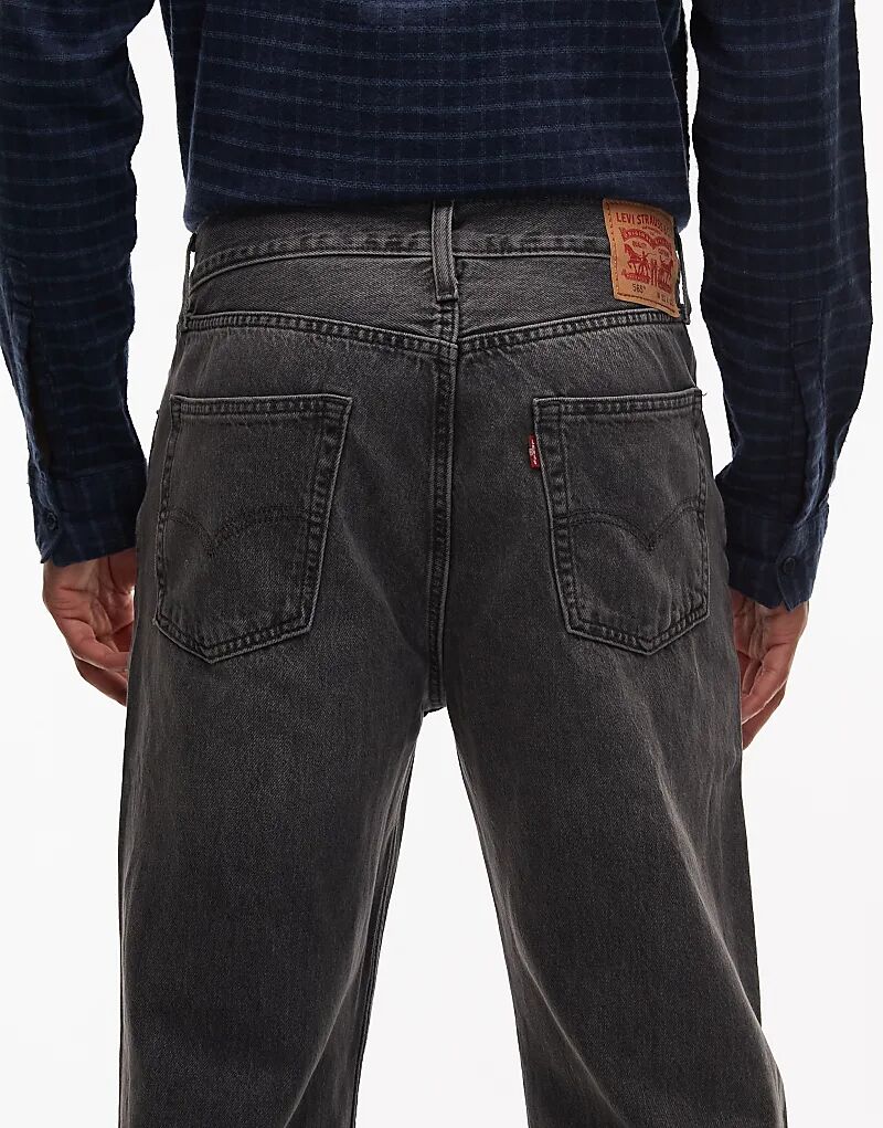 Джинсы Levi's 565 '97 свободного кроя, серого цвета — фото 4
