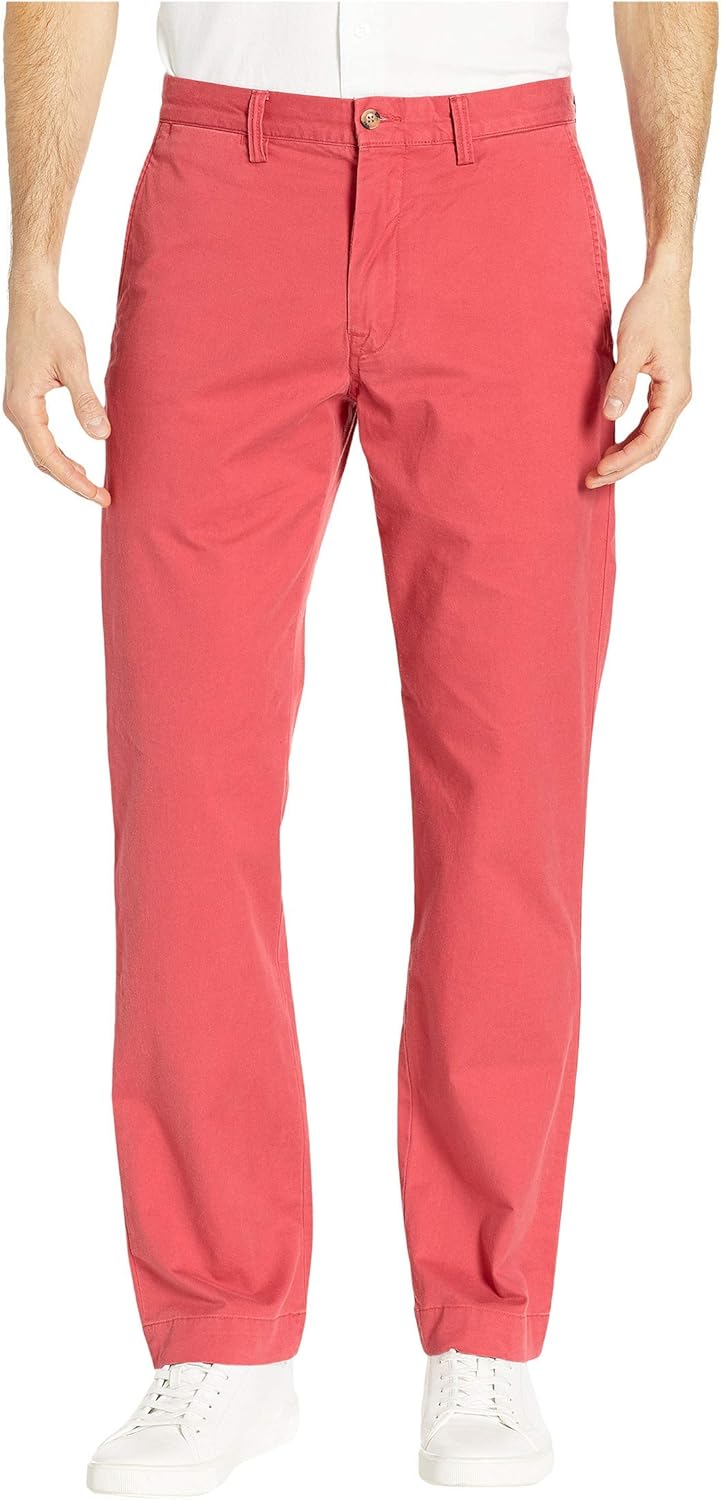 

Прямые брюки-чинос с эффектом потертости и эластичной тканью POLO RALPH LAUREN, Nantucket Red
