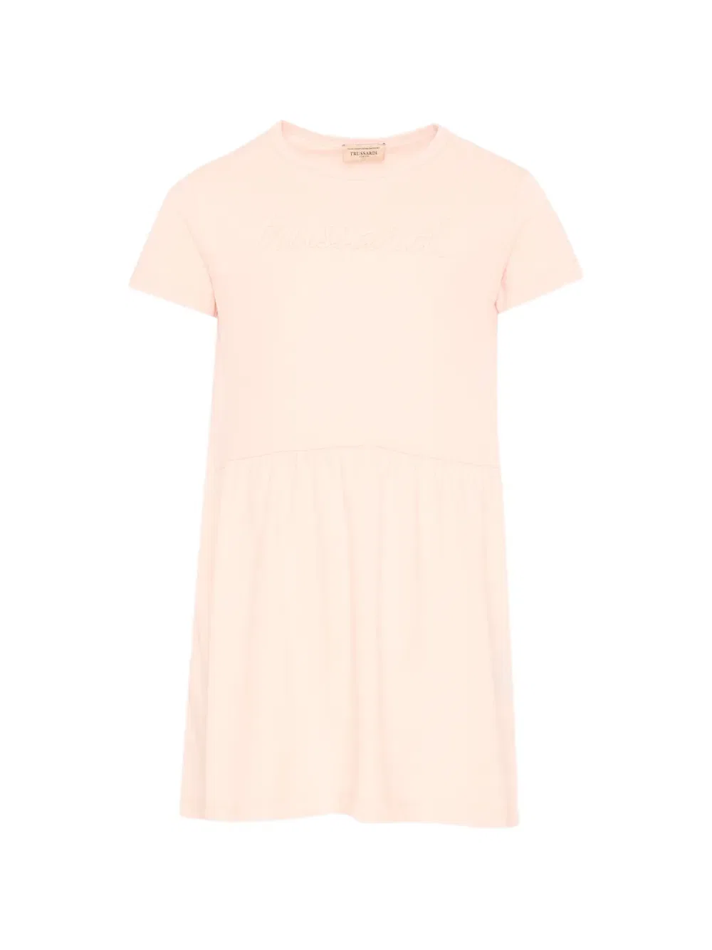 Платье с коротким рукавом Trussardi Junior, розовый