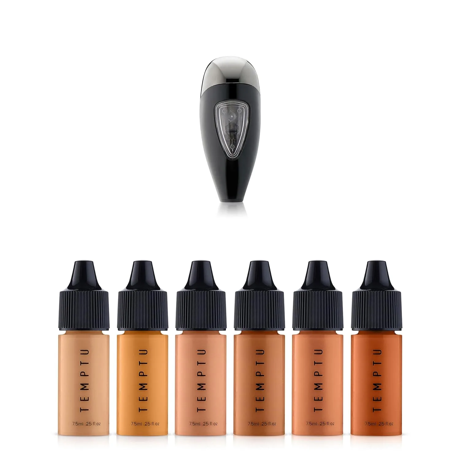 Стартовый набор тональной основы TEMPTU Perfect Canvas Hydra Lock Airbrush Foundation (оттенок Medium/Tan) и картриджи для Airpod Pro., Medium/Tan