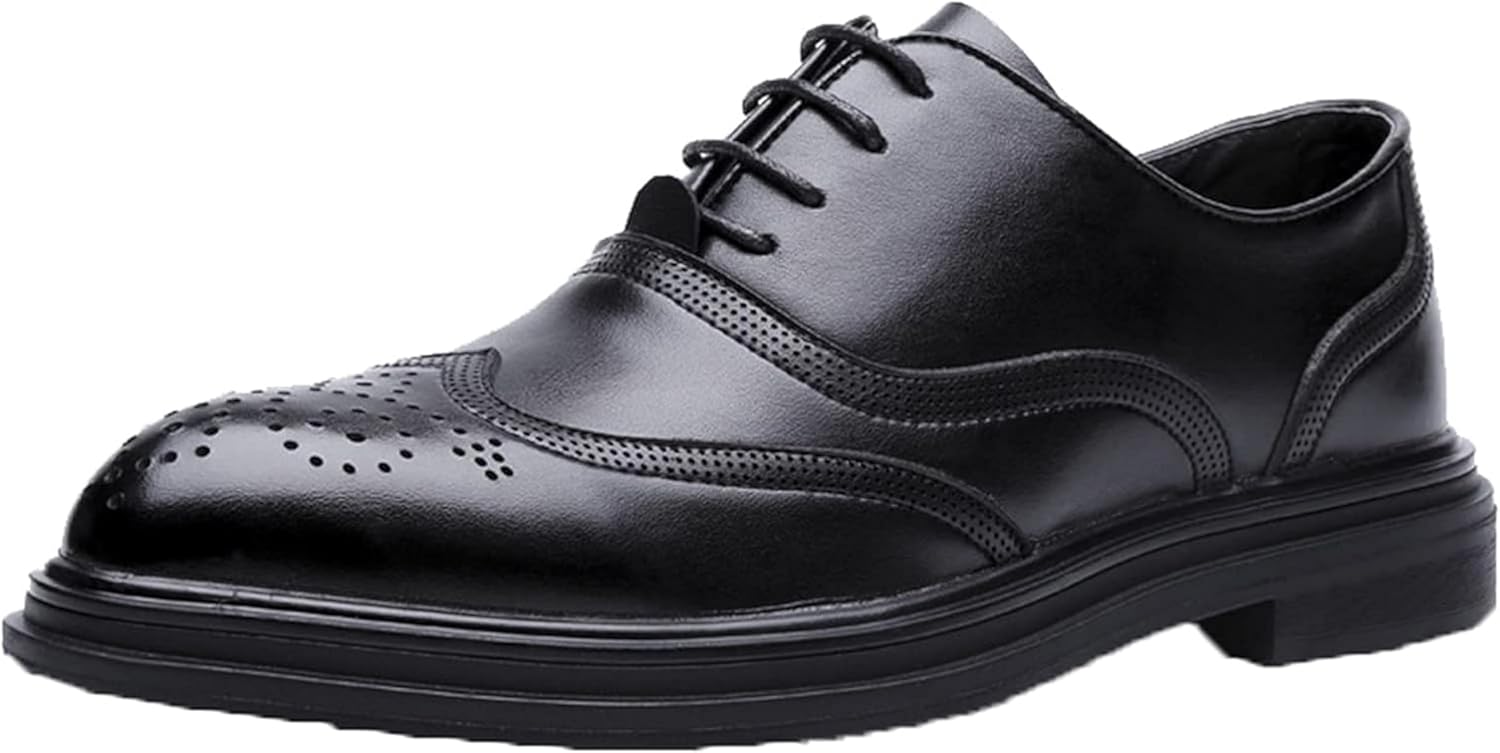 

Мужские классические туфли Oxford Spring and Autumn, размер 8.5, черные Generic