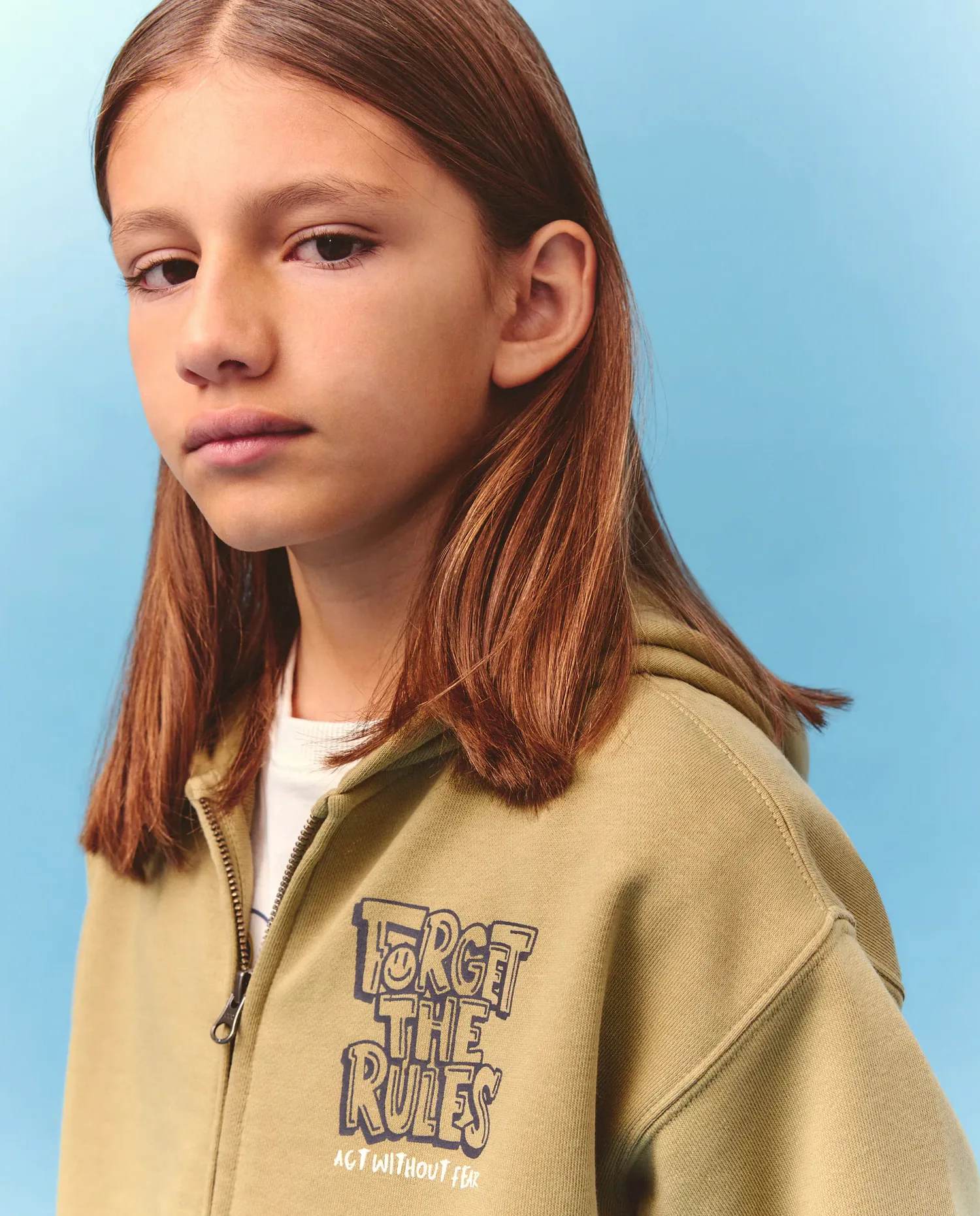 Открытая детская толстовка с капюшоном Kids El Corte Inglés, зеленый — фото 3