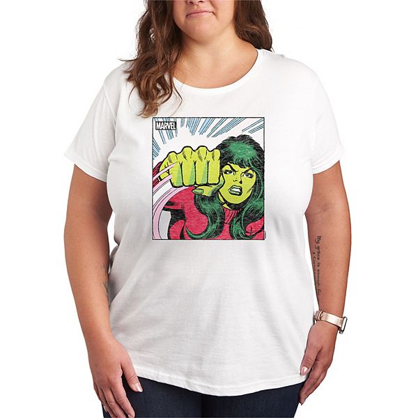 

Футболка с принтом She-Hulk из комиксов Plus size Marvel