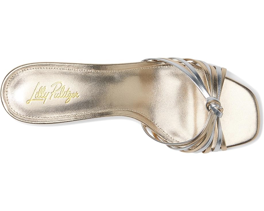 Туфли Lilly Pulitzer Cora Sandals, цвет Gold Metallic X Silver Metallic — фото 2