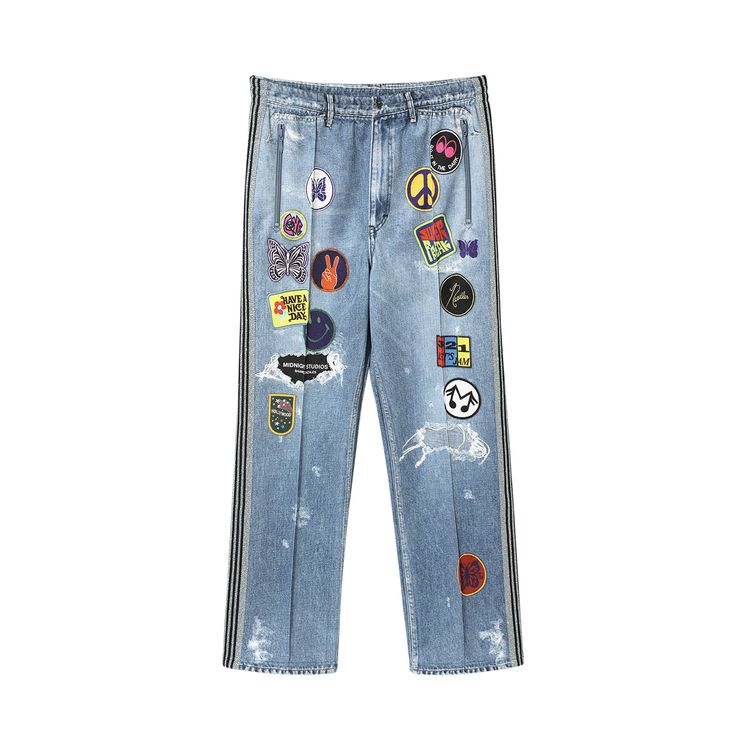 

Брюки Needles x Midnight Studios Track Pant 'Blue', синий