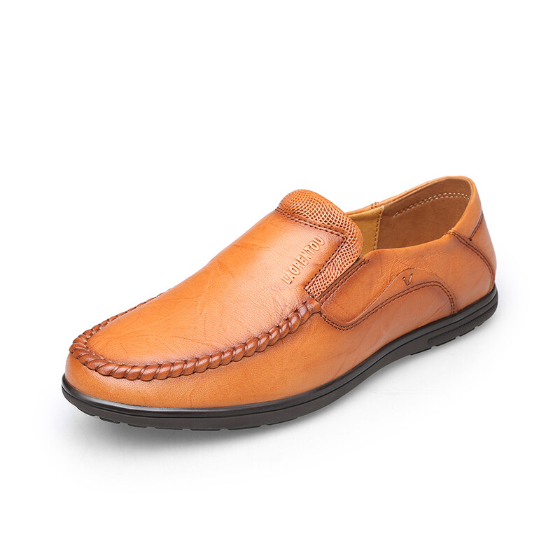 Туфли мужские Men"s Casual Men Low-Top Laorentou, хаки — фото 2