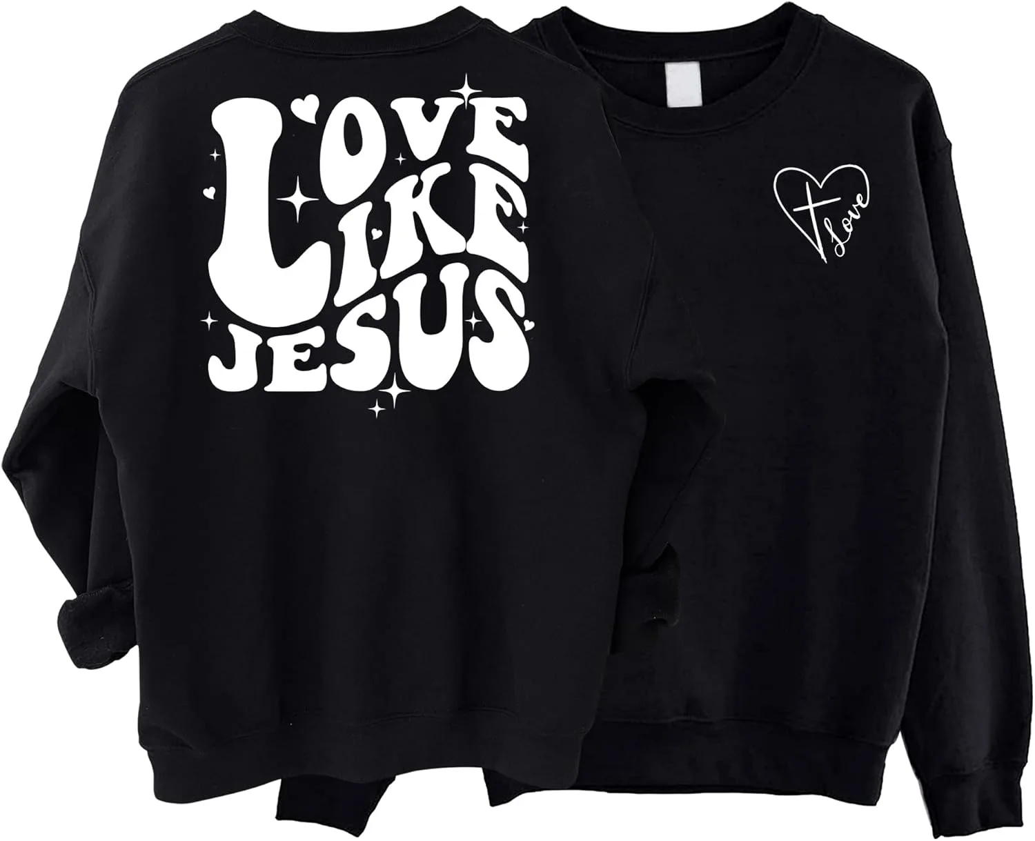

Толстовка Love Like Jesus, Christian, Jesus Faith Funny Religious God Pullover OLEKMOON