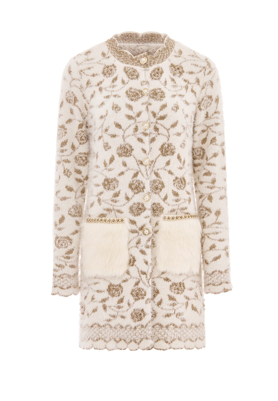 

Вязаный кардиган faina, белый