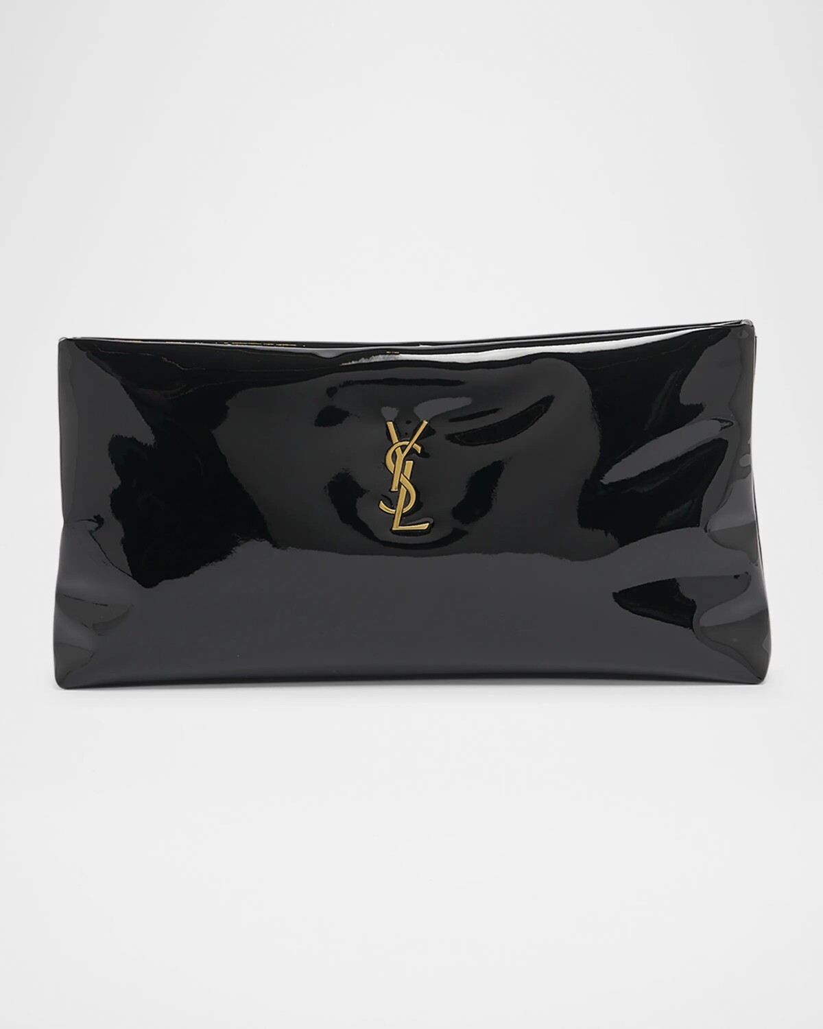 

Длинный клатч Calypso YSL из лакированного полиуретана Saint Laurent, черный