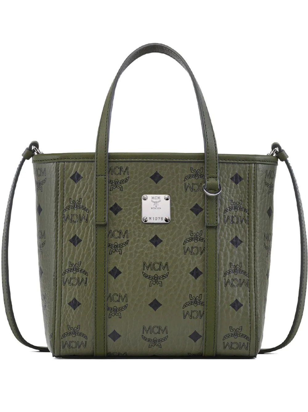 

Сумка-тоут Toni размера мини с монограммой MCM, зеленый