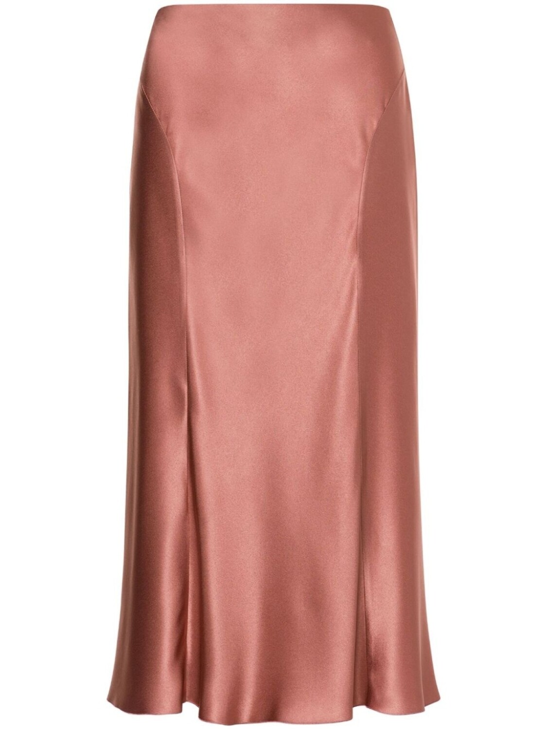 

Alberta Ferretti атласная юбка миди, розовый