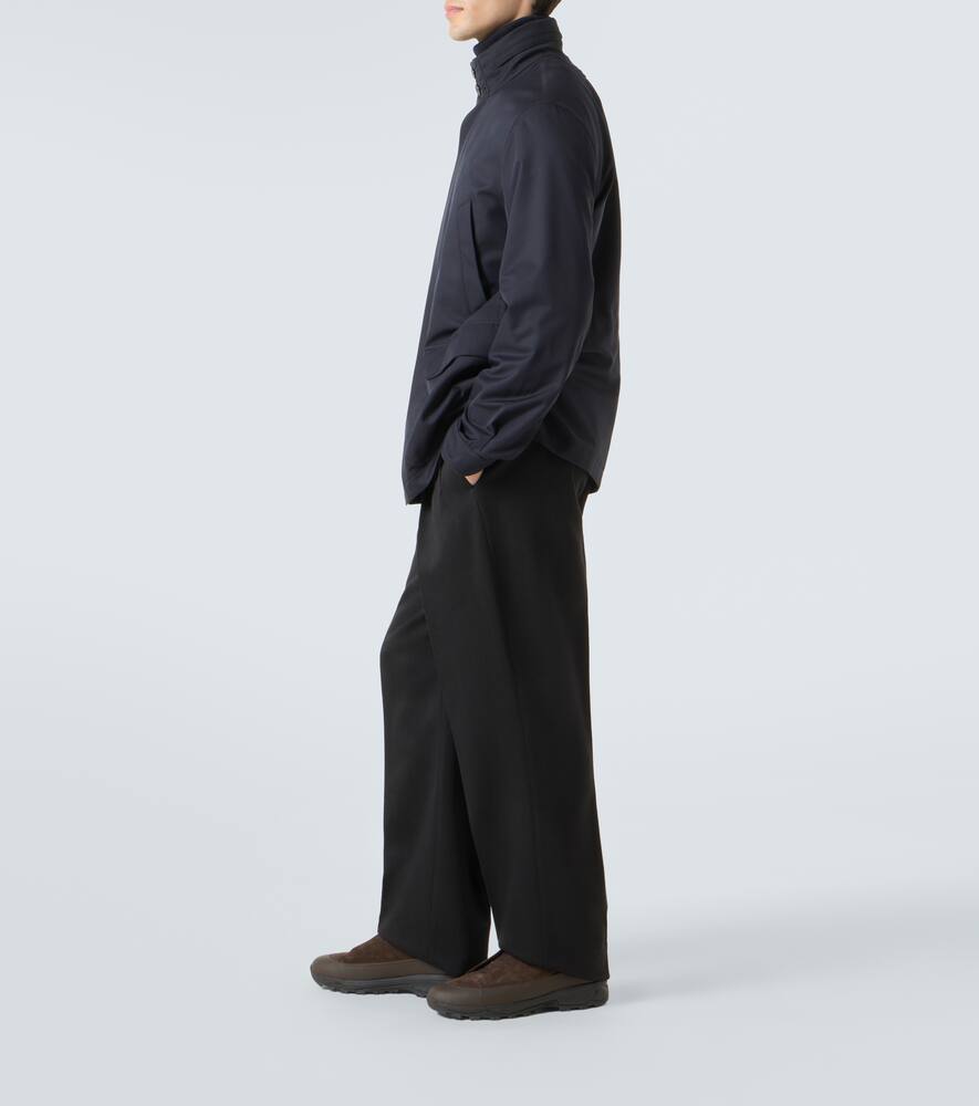 Тройной стежок монте замшевые кроссовки Zegna, Dark Brown — фото 2