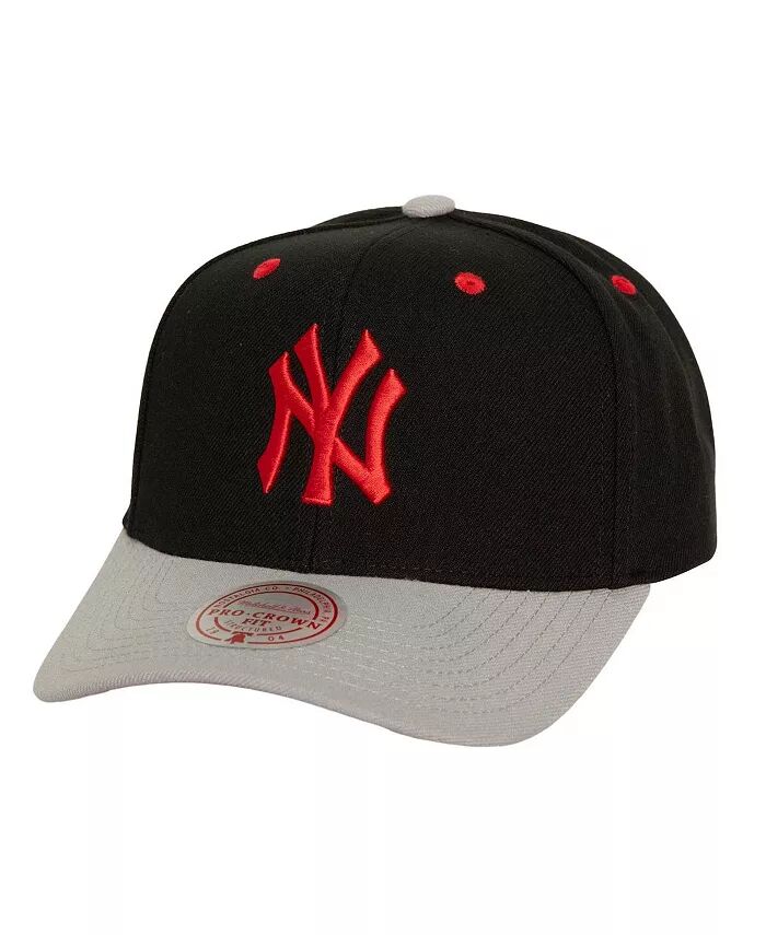 

Мужская черная бейсболка New York Yankees Bred Pro Adjustable Mitchell & Ness