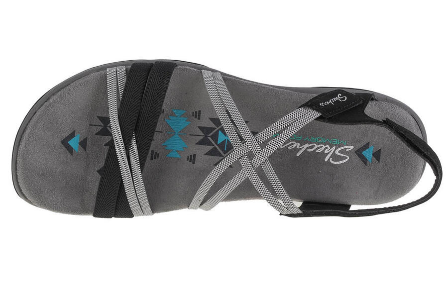 Сандалии Skechers, модель Reggae Slim-takes, два цвета, черный — фото 3