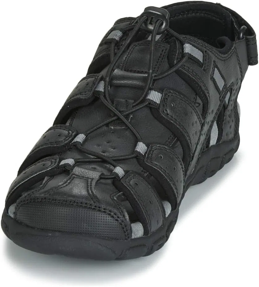 Мужские сандалии Uomo Strada B с закрытой подошвой Geox, Black C9999 — фото 3
