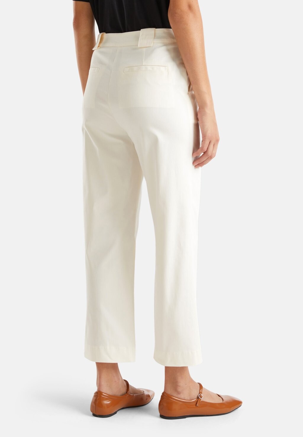 

Брюки CROPPED STRAIGHT LEG United Colors of Benetton, белый