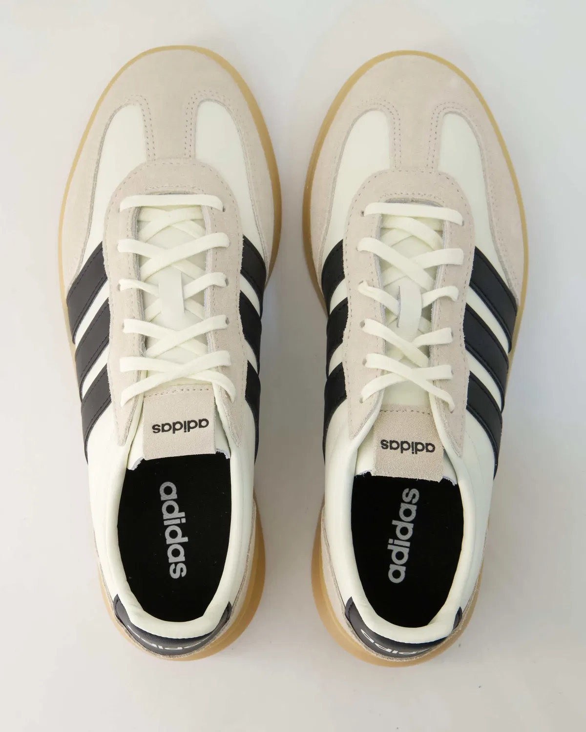 Слипоны бежевые Adidas beige — фото 4