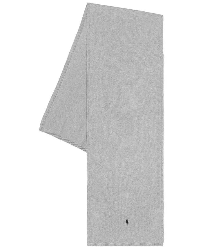 

Легкий хлопковый шафр Polo Ralph Lauren, серый