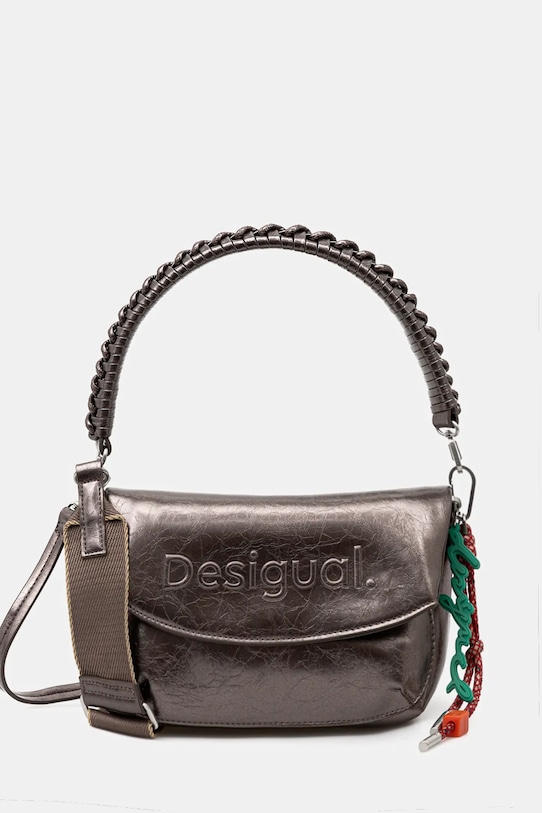 

Сумка Half Logo Trokel темно-серебристая Desigual, серебряный