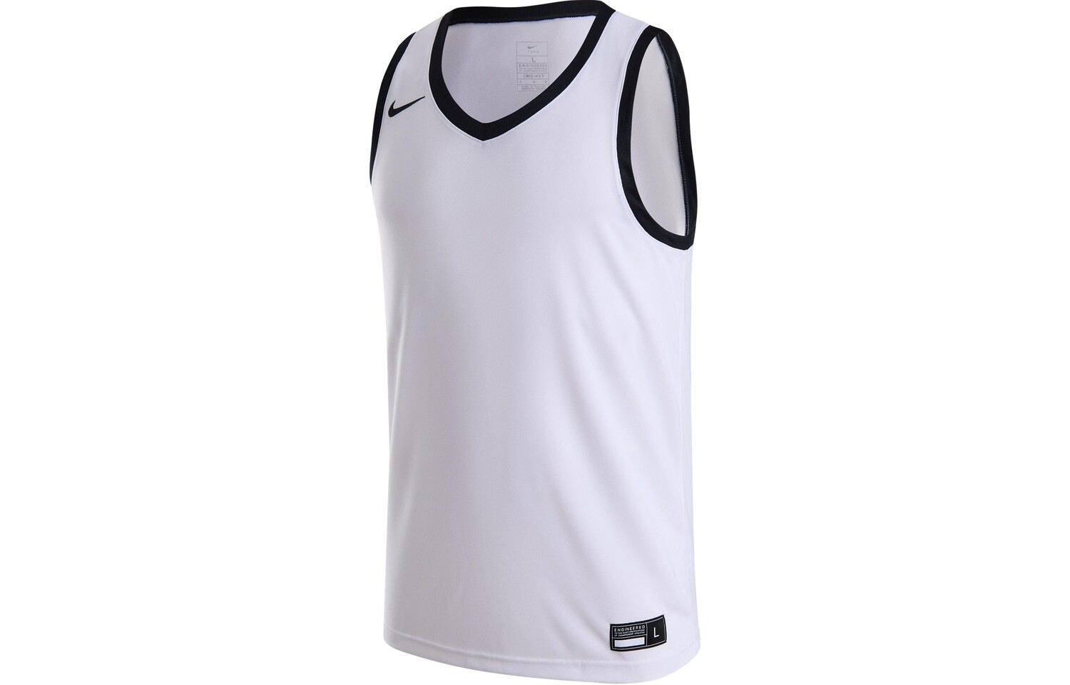 

Баскетбольная майка мужская белая/черная/черная Nike, белый/черный