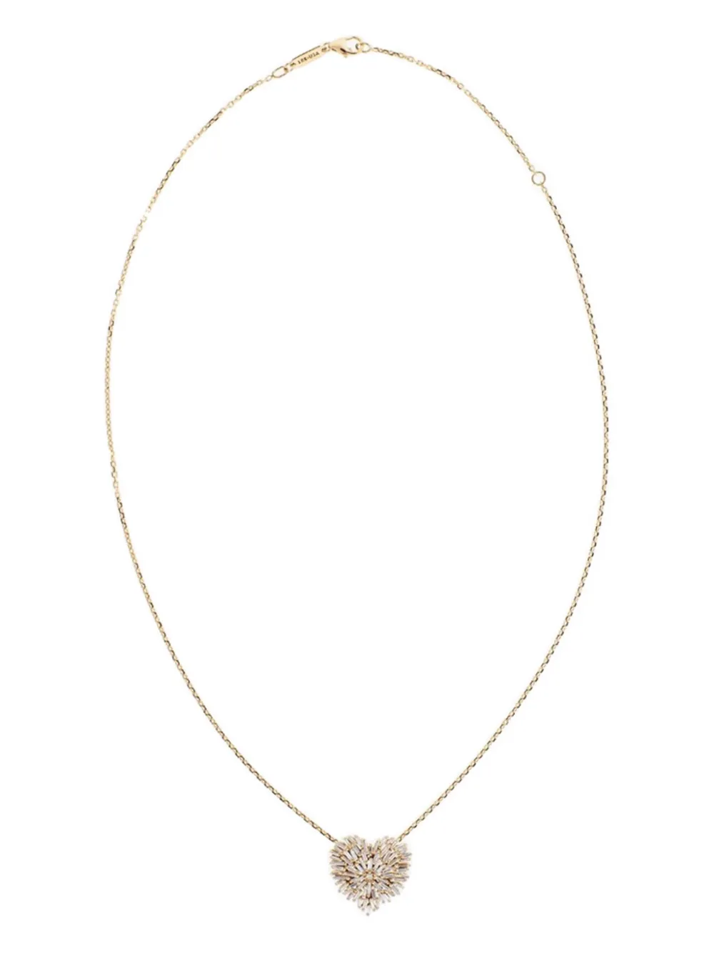 

18kt rose gold Heart diamond necklace Suzanne Kalan, розовый