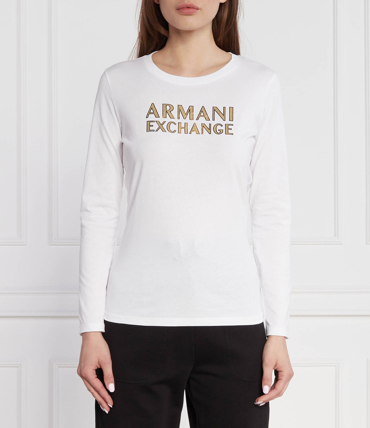 

Блуза Armani Exchange Regular Fit, белый