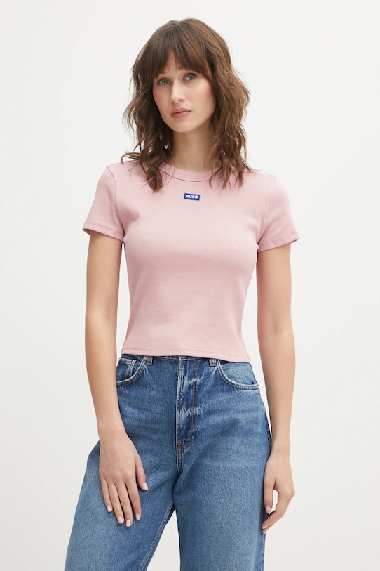 

Футболка HUGO Blue baby tee_b baby tee_b, розовый