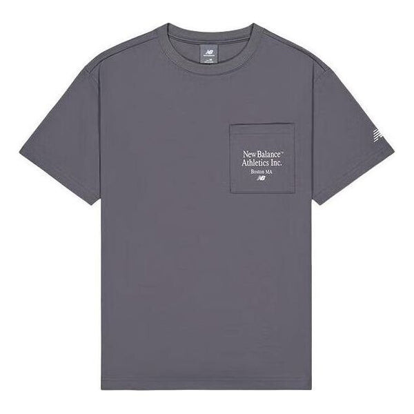 

Футболка с графическим карманом New Balance, серый