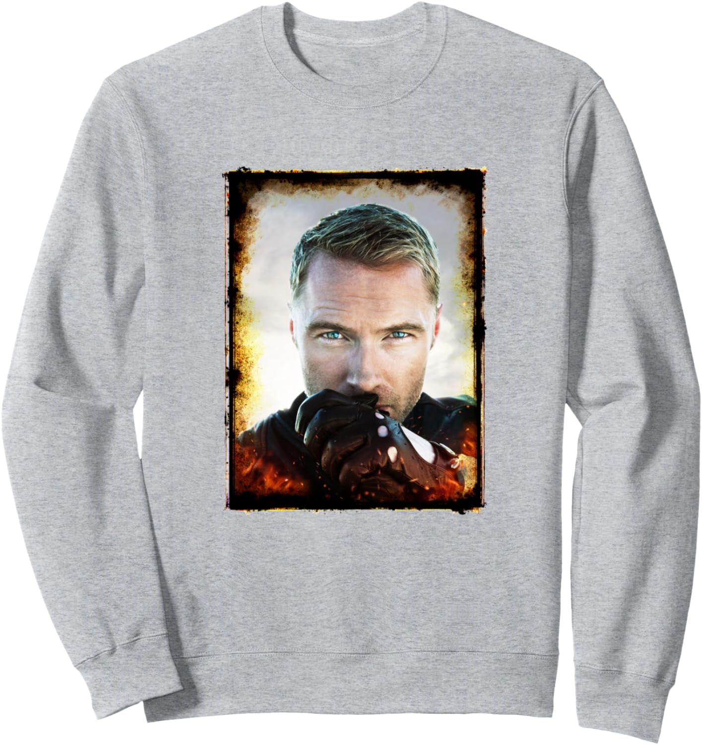 

Официальная толстовка с портретом Ронана Китинга Ronan Keating, серый