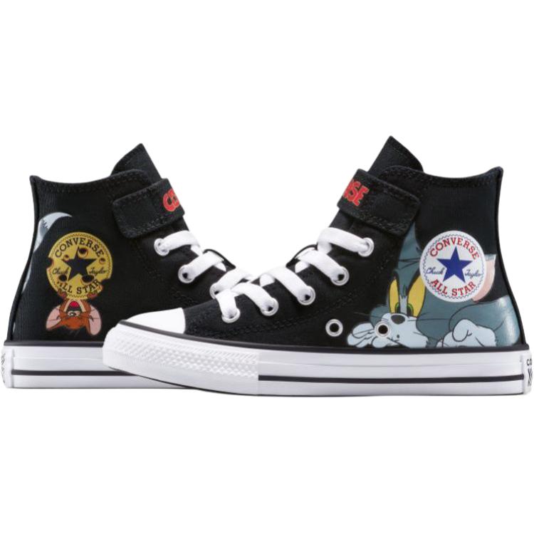 Том и Джерри x CHUCK TAYLOR детские высокие кеды из холста для детей от 3 до 7 лет Converse, черный — фото 4